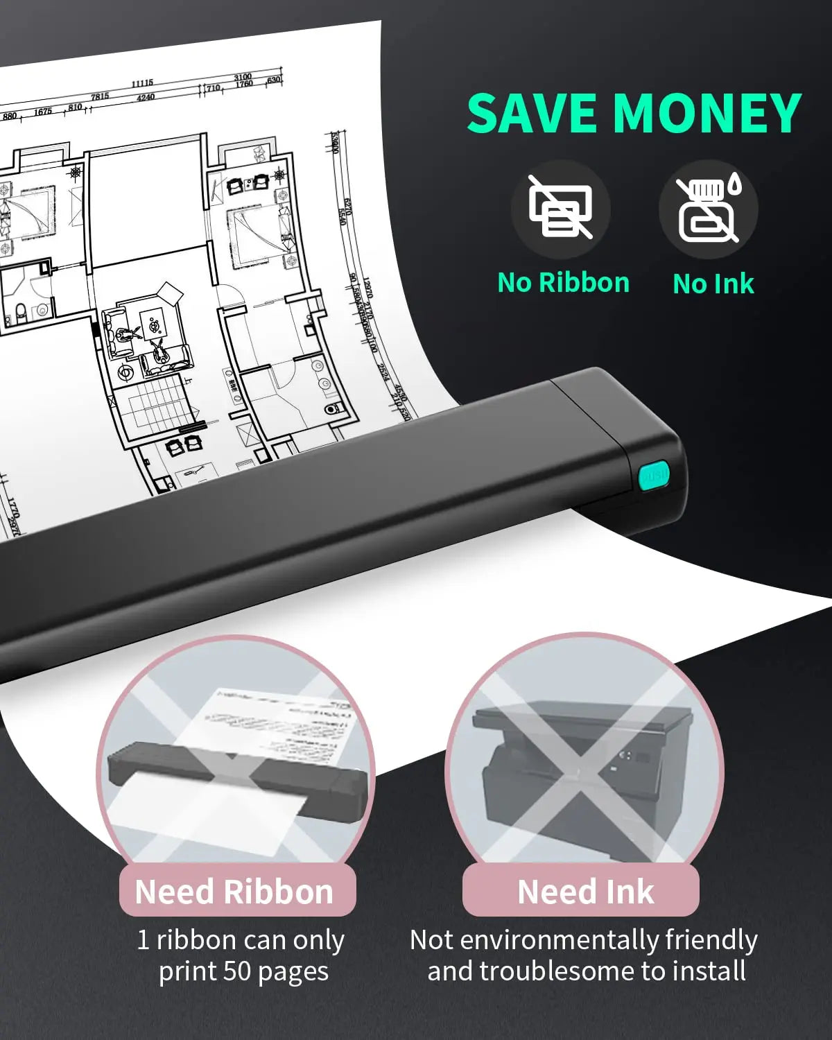 Portable Inkless Printer