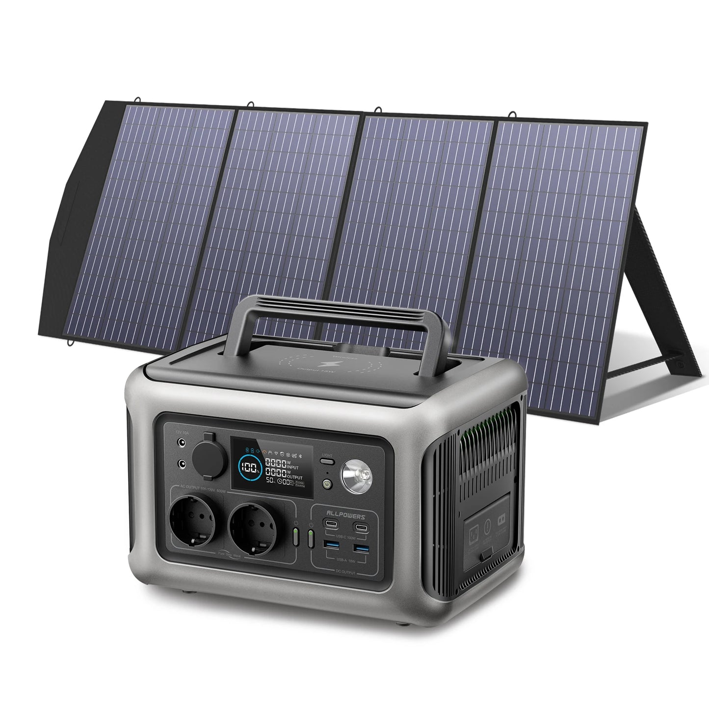 600W 299Wh Portable Solar Power Station