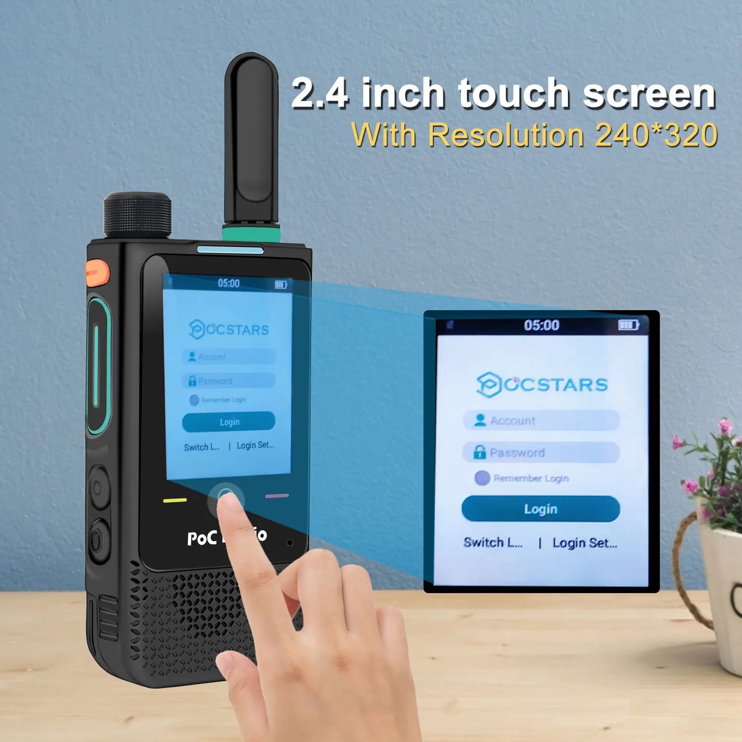 HI-B5Pro Walkie Talkie with Touch Screen